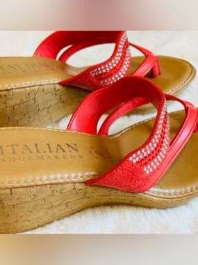 Italian Shoemakers Women's Vibrant Red Sandals